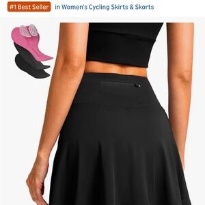 Women's Black Cycling Skirt